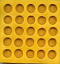 Mini Rose, Yellow Flexible Mold - 