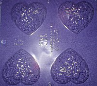 Heart w Cherub Soap Mold - 