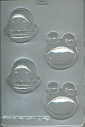 Frog and Duck Face Soap Mold - 
