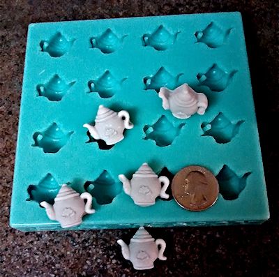 Micro Mini Teapots Silicone Mold - 