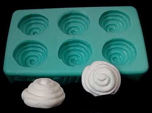Sm. Icing Dollop-Top Silicone Mold - 