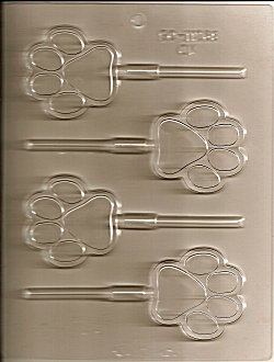 Paw Print 2.5in. Plastic Mold - 