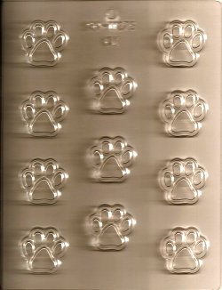 Paw Print 1.5in. Plastic Mold - 