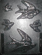 Bluebirds, Plastic Mold - 