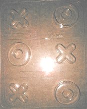 2in. X and O, Plastic Mold - 