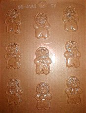 Gingerbread Boys Plastic Mold - 