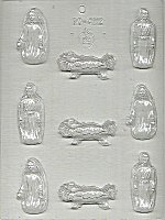 Nativity Scene, Plastic Mold - 