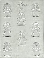 Gingerbread Boys & Girls, Plastic Mold - 