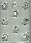 Raspberry Halves, Plastic Mold - 