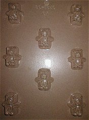 Chubby Bear, Plastic Mold - 