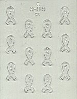 Sm. Awareness Ribbon, Plastic Mold - 