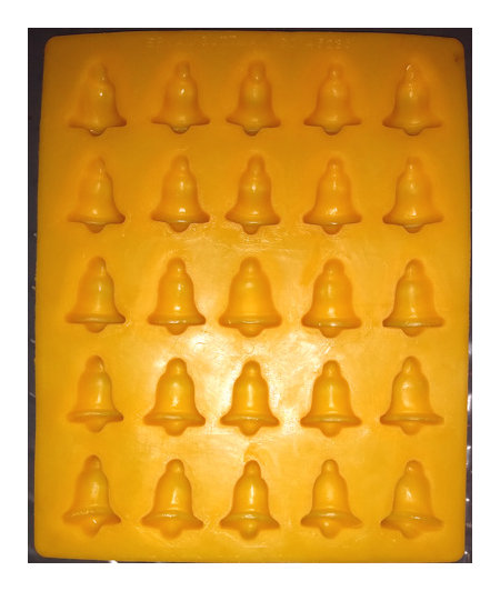 Bell Half, Yellow Flexible Mold - 