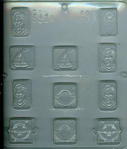 Nautical Squares, Plastic Mold - 