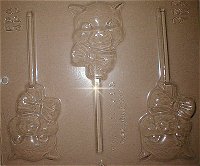 Kitten with Bow Soap, Plastic Mold - 