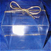 Acetate Box, 3in cube, Clear, 2pc. - 