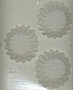 3.625in. Scalloped, Plastic Mold - 