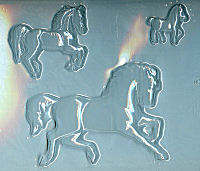 Horse Assortment, Plastic Mold - 