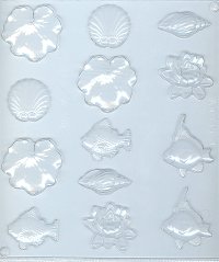 Pond Life Assortment, Plastic Mold - 