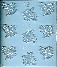 Holly Cluster Plastic Mold - 
