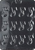 Music Notes, Plastic Mold - 