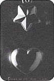 Heart and Star Soap Mold - 