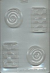 Checkerboard/Swirl Bars Soap Mold - 