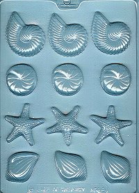 Lg Shells, Plastic Mold - 