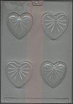 Crystal Hearts, Plastic Mold - 