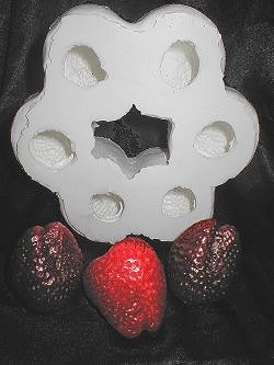 Jumbo WHOLE Strawberry Silicone Flexible Mold - 