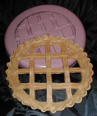 9in. Lattice Pie Crust Silicone Mold - 