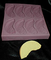 Peach/Apple Slices Silicone Flexible Mold - 