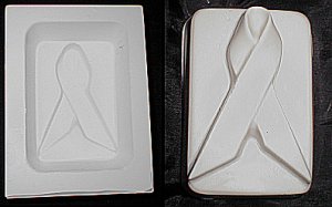 Awareness Ribbon Soap Flexible Mold - 