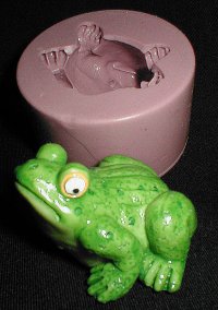 3 Cavity Small Frog Silicone Mold - 