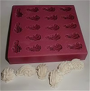 Decorator Icing Shell Silicone Mold - 