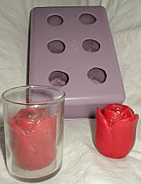 Rosebud Votive Silicone Mold - 