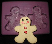 Gingerbread Boy Silicone Mold - 