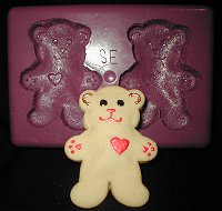 Gingerbread Bear Silicone Mold - 