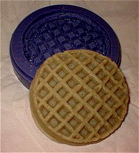 4in. Round Waffle Silicone Mold - 