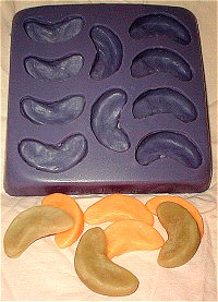 Full Size Cooked Fruit Slice Silicone Flexible Mold - 