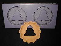 Lg. Jar Topper - Pine Tree Silicone Mold - 