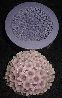 Hydrangea Cluster Silicone Mold - 