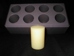 Straight Sided Votive Silicone Mold - 