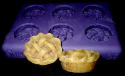 Mini Lattice Top Pie/Tart Silicone Mold - 