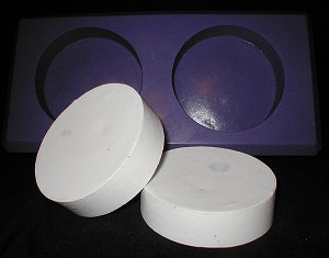 3.5oz. Round Soap Silicone Mold - 