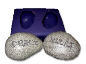 Large Sayings Rocks No.1, Silicone Mold - 