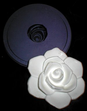 5-3/8in Lg Rose Floater Silicone Mold - 