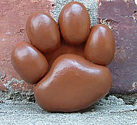 Lg Paw Print Silicone Mold - 