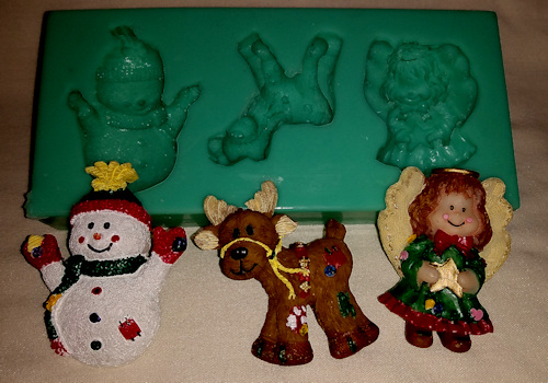 Christmas-Winter Trio Silicone Mold - 