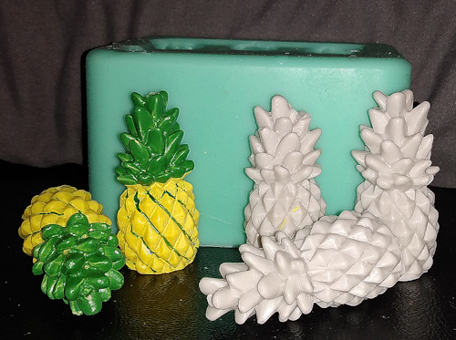 Mini Whole Pineapples Silicone Mold - 