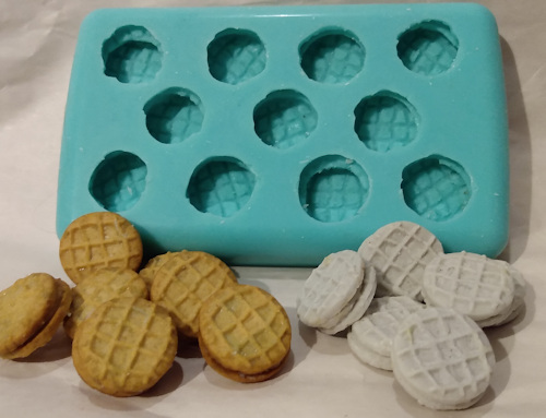 Mini Waffle Sandwich Cookie Silicone Mold - 